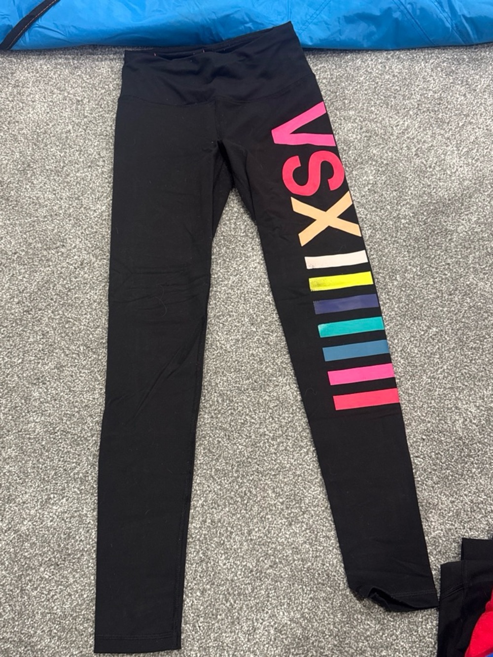 Victoria's Secret VSX Sport Knockout Leggings Black & Multicolor